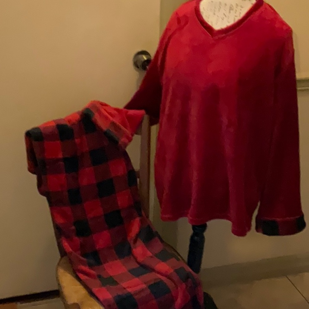 Warm and Cozy Red & Black Buffalo Plaid Pajama Set